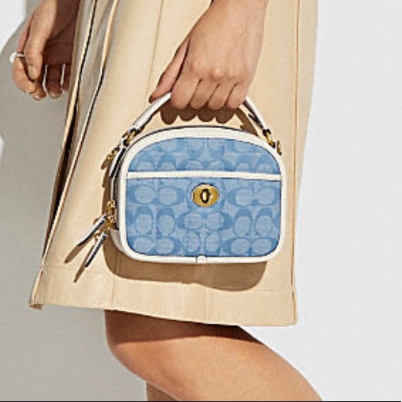 Coach Bags Coach Lunchbox Top Handle In Signature Chambray With